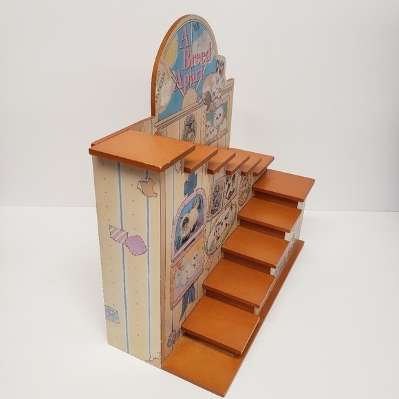 Enesco Calico Kittens Cat Display Stairs Vintage 1997 Flaws - Picture 2 of 11